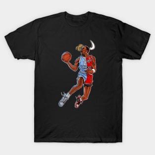 BASKETBALLART - GOAT OR BULLS T-Shirt